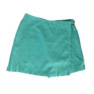 Westbound | Womens Plus Size 16 Green Linen Skort Wrap High Rise Shorts